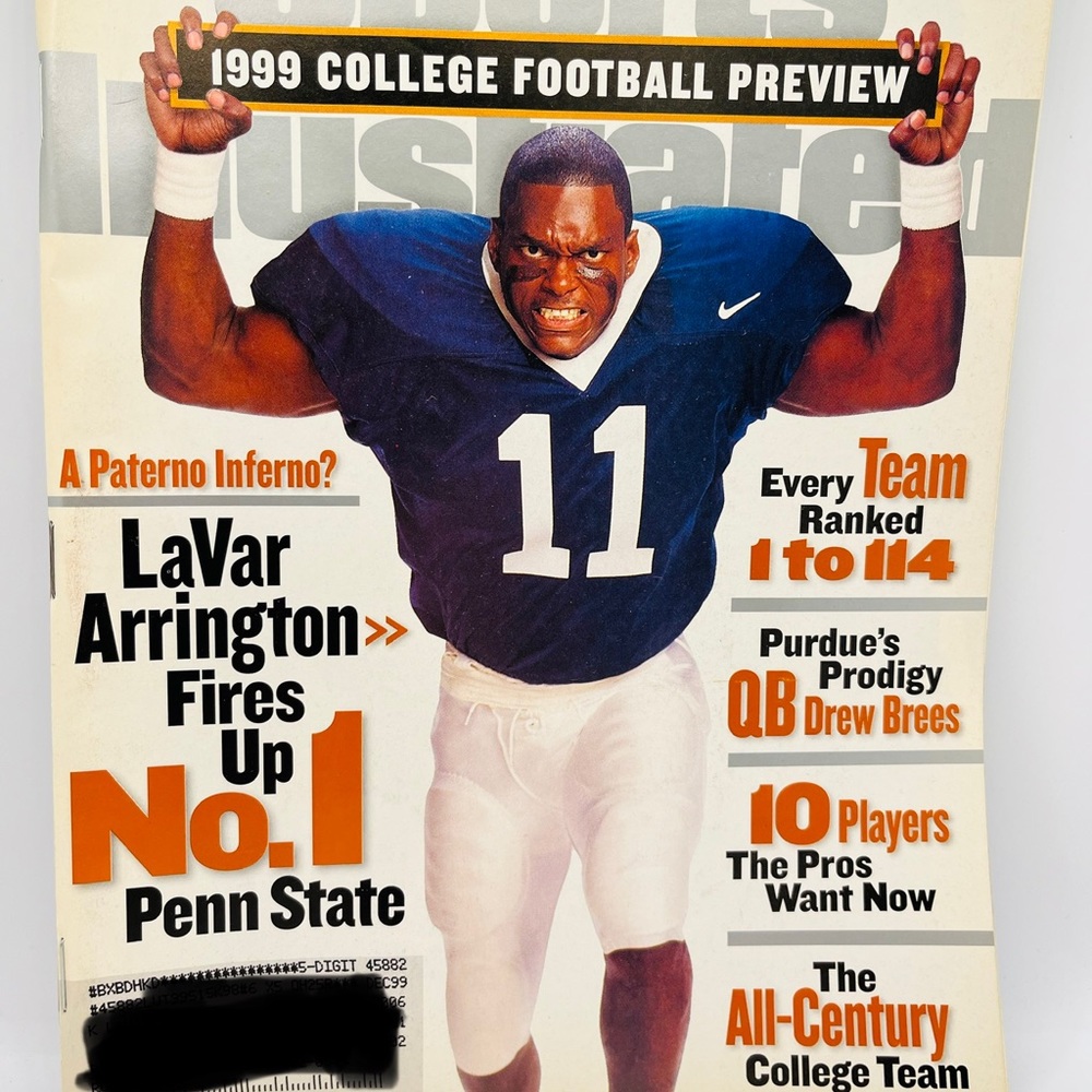 Sports Illustrated LaVar Arrington Fires Up No 1 Penn State August 16, 1999 NCAA